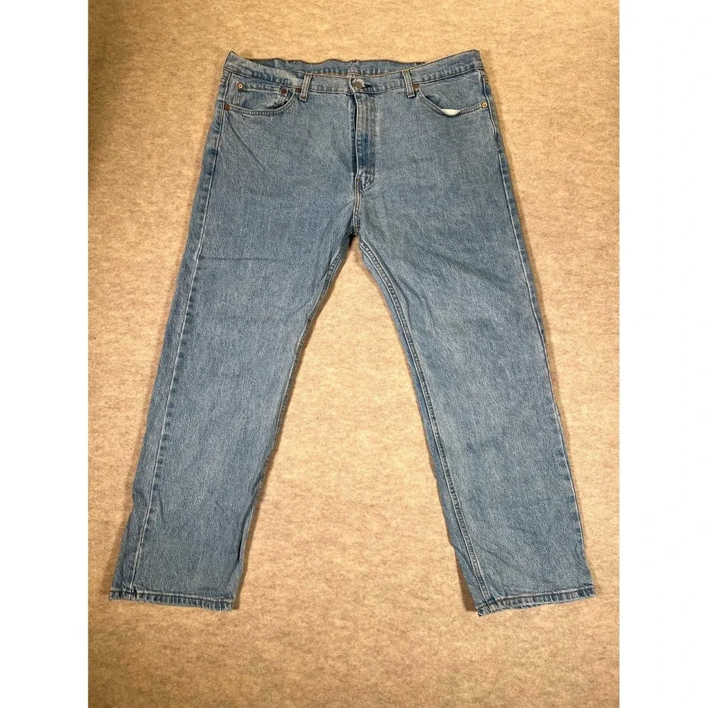 Levi's 505 Regular Jeans Mens‎ 40x30 Blue Denim Cotton Straight Leg Casual Wear